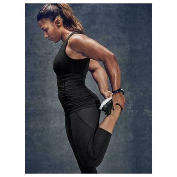 Athleta Tops - ATHLETA Black Stealth Sculptek Compression Tank Top sz XXS Women's Athletic Yoga